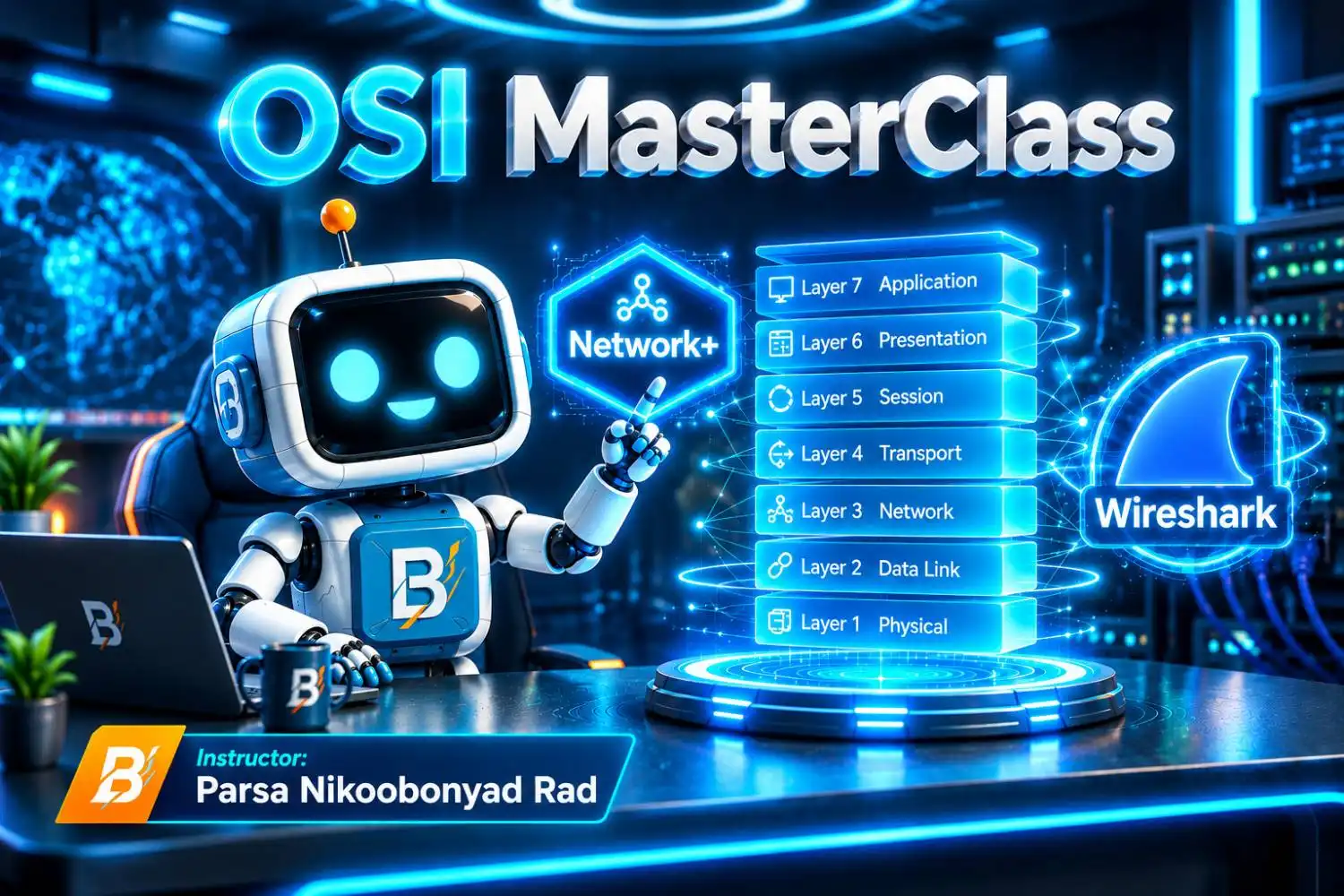جلسه 1: معرفی دوره Network+Wireshark (Masterclass OSI)